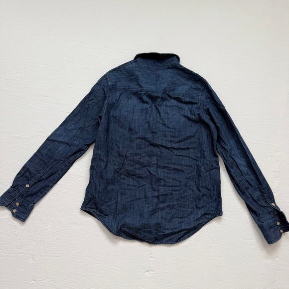 Universal Thread Denim Labette Shirt Blue Button Up Long Sleeve, Size Small - Picture 6 of 6